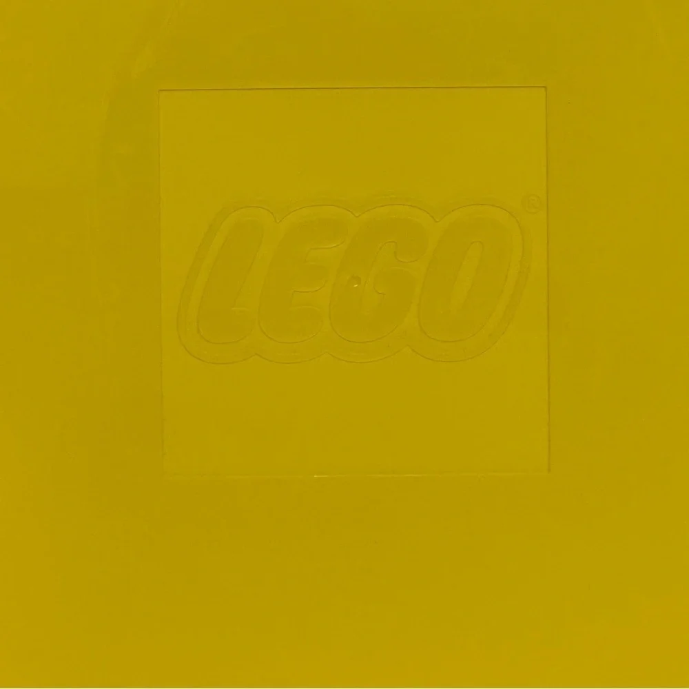 LEGO Storage Case Yellow Hard Plastic Latching Empty Storage Box Divider
